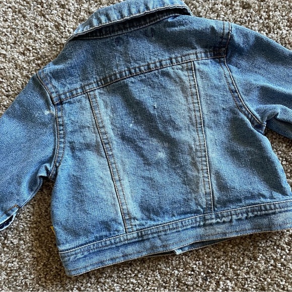 Bowen & Wright Denim Jacket Baby Girl Boy 12 Months Blue Cotton Vintage - Picture 12 of 16